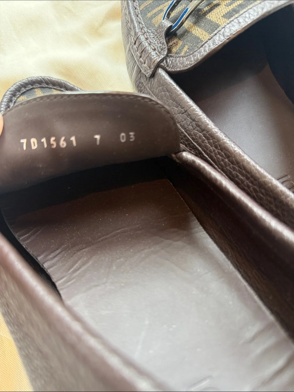 Fendi driver loafer